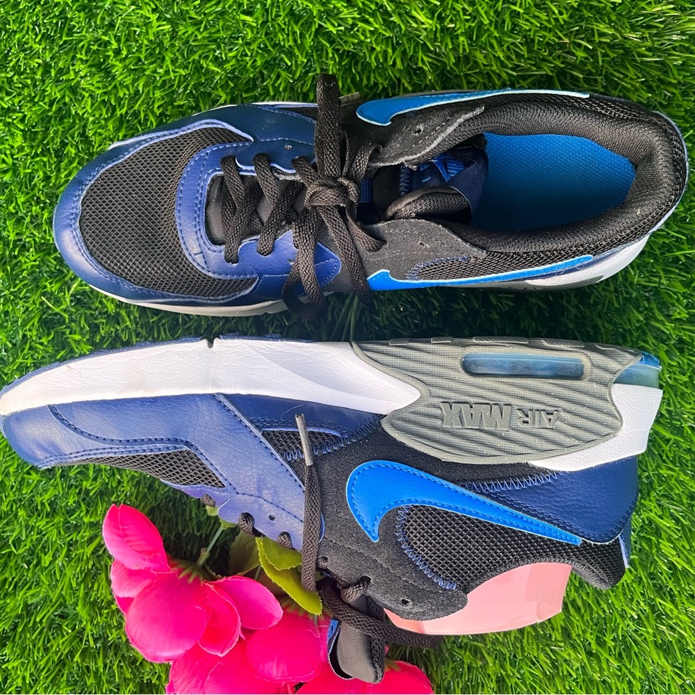 NIKE AIRMAX NAVY BLACK 7Y GUC